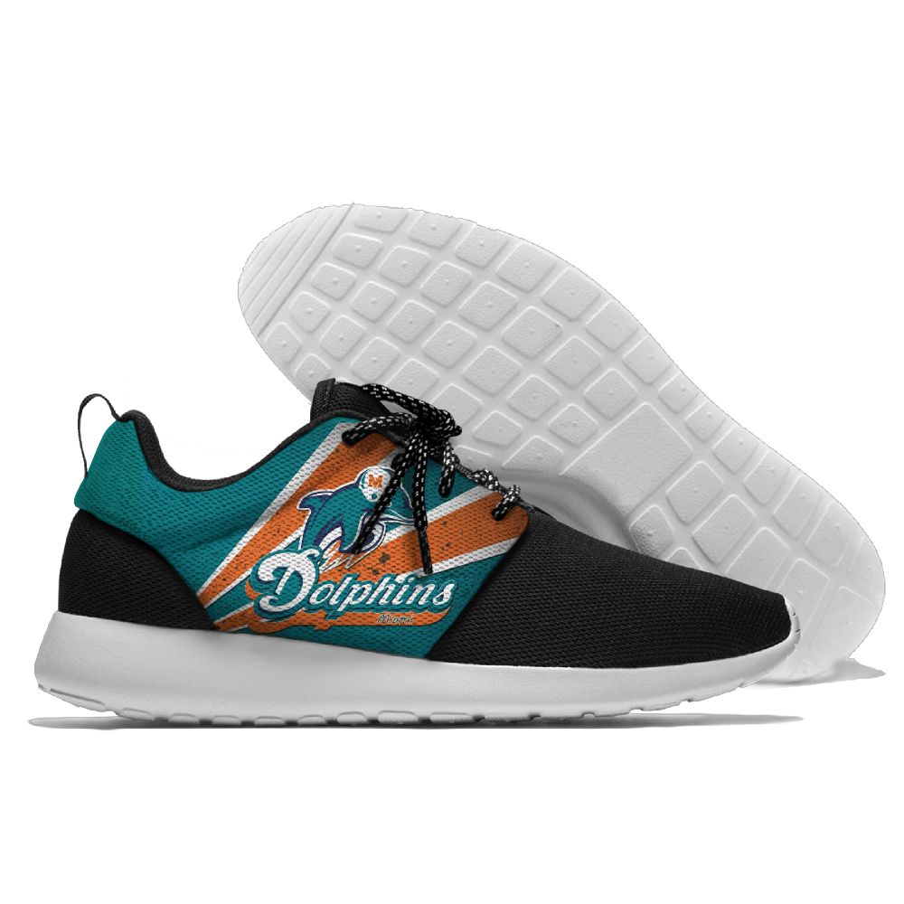 Men's NFL Miami Dolphins Roshe Style Lightweight Running Shoes 005 - Click Image to Close